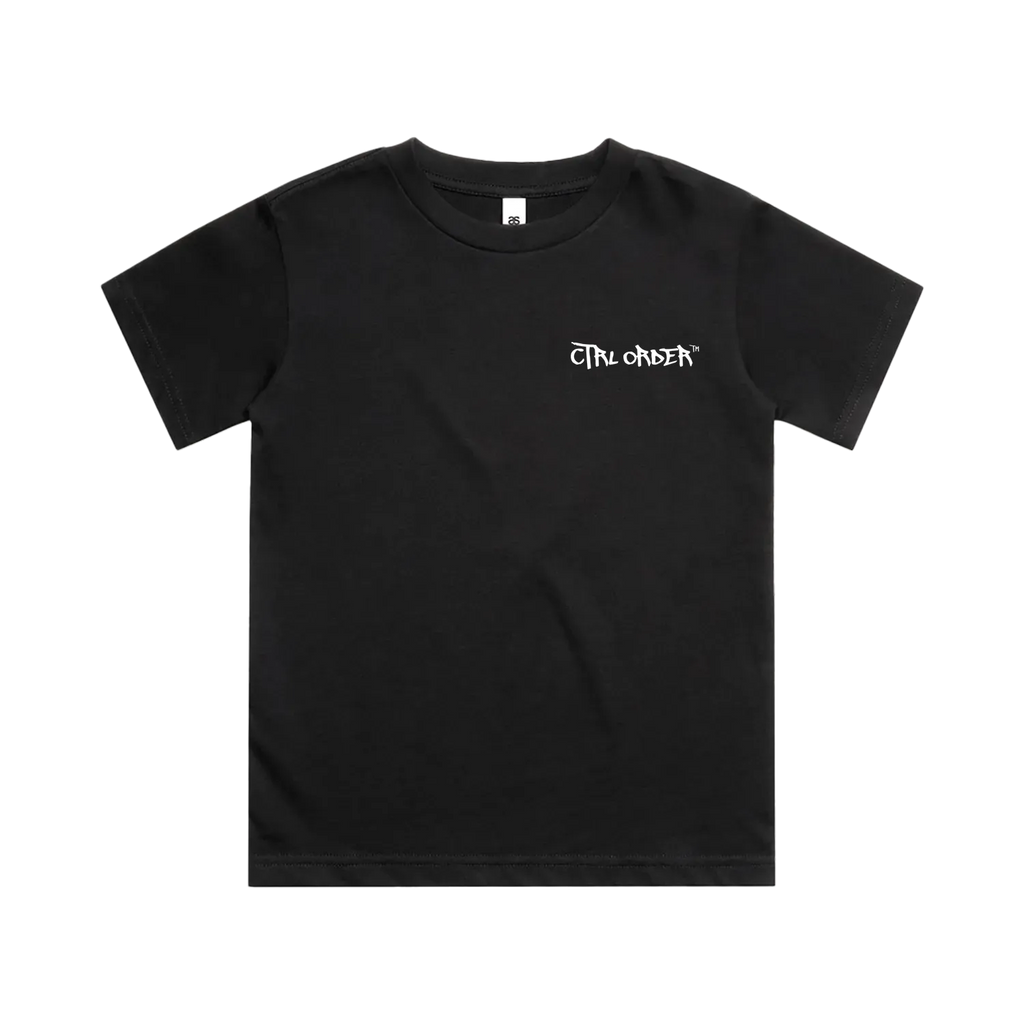 Black front flat lay
