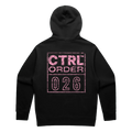 CTRL 026 Pink Edition hoodie back view – unisex youth hoodie printed in Australia