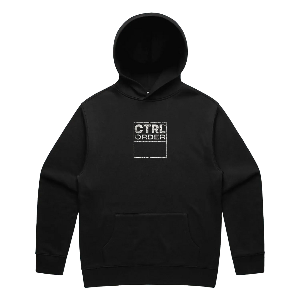 CTRL 026 Cream Edition Hoodie – flatlay front view, premium AS Colour heavyweight fleece, youth streetwear