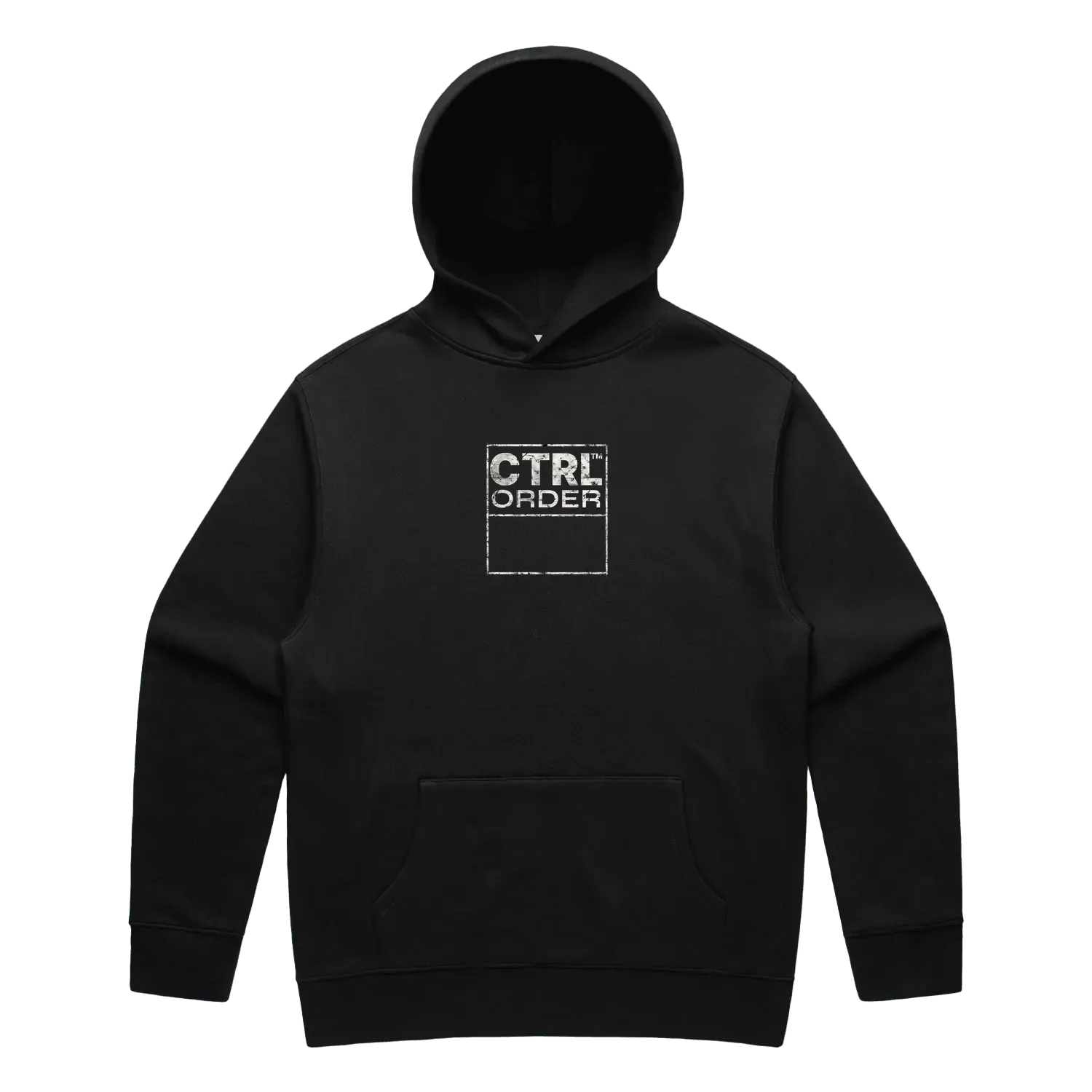 CTRL 026 Cream Edition Hoodie – flatlay front view, premium AS Colour heavyweight fleece, youth streetwear